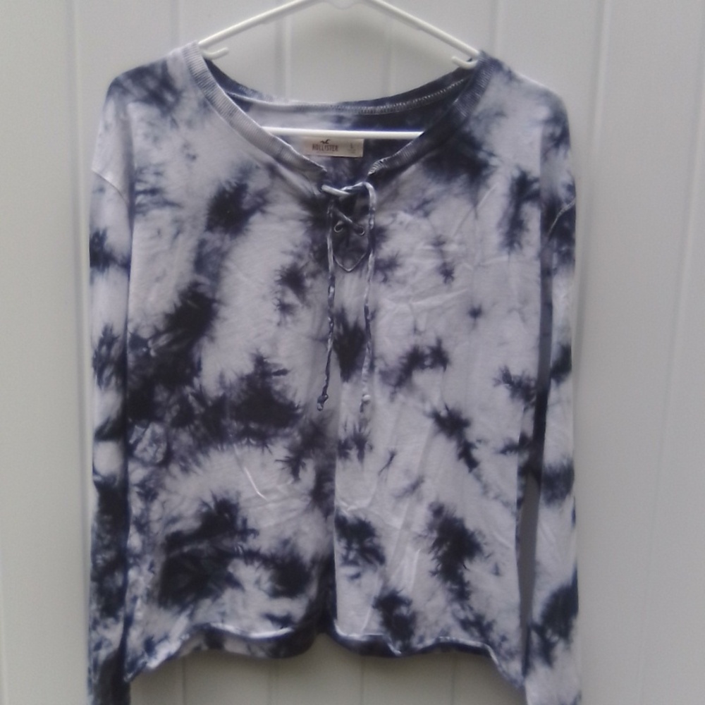Hollister Tye Dye Crop long sleeve